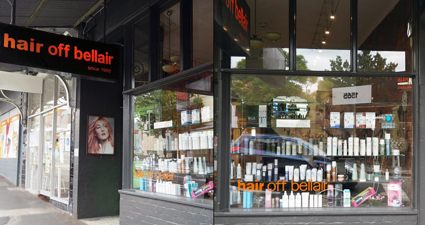 Melbourne's hair off bellair (Kensington VIC) - Facade